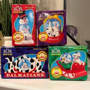 1996 McDonald’s Disney 101 Dalmatians Snow Globes    vintage toys toy kids domes